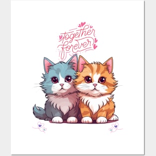 Sweet Kittens Love #2 Posters and Art